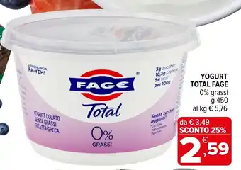 Yogurt total FAGE