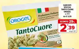 Iperal Carciofi spicchi tanto cuore OROGEL offerta