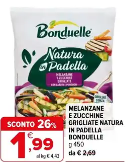 Iperal Melanzane e zucchine grigliate natura in padella BONDUELLE offerta