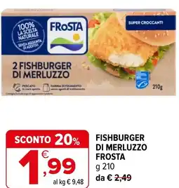 Iperal Fishburger di merluzzo FROSTA offerta