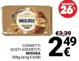 Supermercati Gulliver Cornetti MISURA offerta