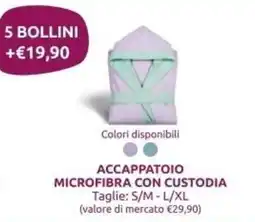 Ipersoap Accappatoio microfibra con custodia offerta