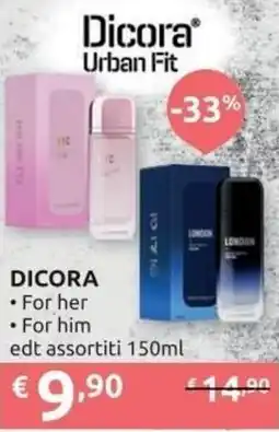 Ipersoap DICORA For her, For him edt offerta