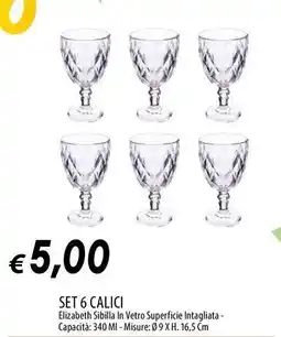 Galassia Set 6 calici offerta