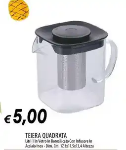 Galassia Teiera quadrata offerta