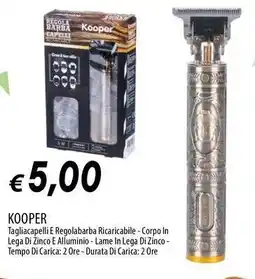 Galassia KOOPER Tagliacapelli E Regolabarba Ricaricabile offerta