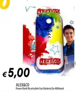 Galassia ALEX&CO Power Bank Ricaricabile Con Batteria Da 4000mah offerta