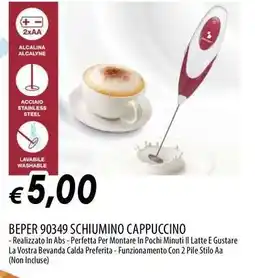 Galassia Beper 90349 schiumino cappuccino offerta