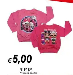 Galassia Felpa B/A offerta