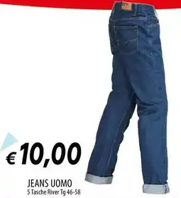 Galassia Jeans uomo 5 tasche river offerta