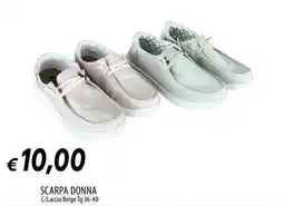 Galassia Scarpa donna c/laccio beige offerta