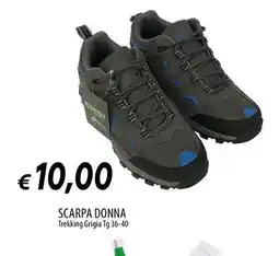 Galassia Scarpa donna trekking grigia offerta