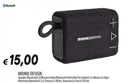Galassia Momo design speaker bluetooth offerta