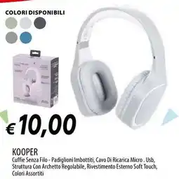 Galassia KOOPER Cuffie Senza Filo offerta