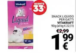 Supermercati Gulliver Snack liquido per gatti VITAKRAFT offerta