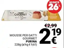 Supermercati Gulliver Mousse per gatti gourmet PURINA offerta