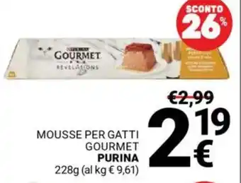 Supermercati Gulliver Mousse per gatti gourmet PURINA offerta