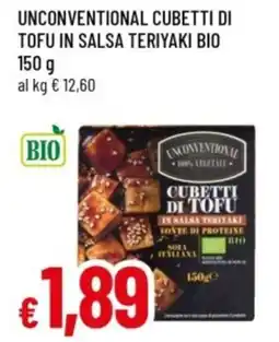 Famila Unconventional cubetti di tofu in salsa teriyaki bio offerta