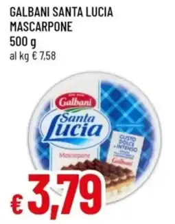 Famila Galbani santa lucia mascarpone offerta