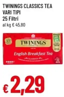 Famila Twinings classics tea offerta