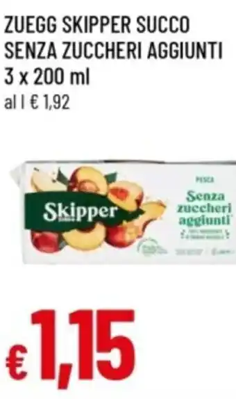 Famila Zuegg skipper succo senza zuccheri aggiunti offerta