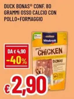 Famila Duck bonas osso calcio con pollo+formaggio offerta