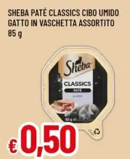 Famila Sheba paté classics cibo umido gatto in vaschetta offerta