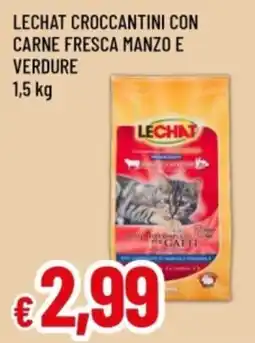Famila Lechat croccantini con carne fresca manzo e verdure offerta