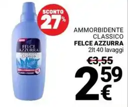 Supermercati Gulliver Ammorbidente classico FELCE AZZURRA offerta