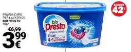 Supermercati Gulliver Power caps per lavatrice BIO PRESTO offerta