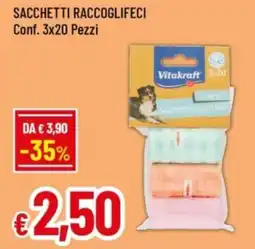 Famila Sacchetti raccoglifeci offerta