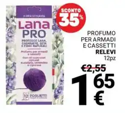 Supermercati Gulliver Profumo per armadi e cassetti RELEVI offerta