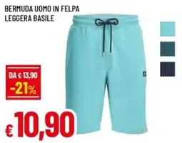Famila Bermuda uomo in felpa leggera basile offerta