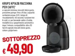 Famila Krups kp1a3b macchina per caffe' offerta