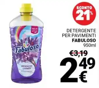 Supermercati Gulliver Detergente per pavimenti FABULOSO offerta