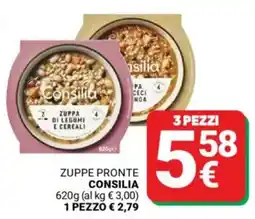 Supermercati Gulliver Zuppe pronte CONSILIA offerta