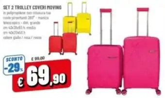 Famila Set 2 trolley coveri moving offerta