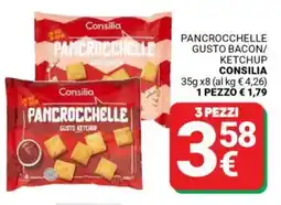 Supermercati Gulliver Pancrocchelle gusto bacon/ ketchup CONSILIA offerta