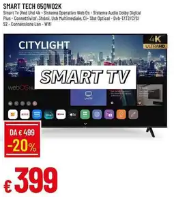 Galassia SMART TECH 65QW02K offerta