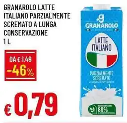 Galassia Granarolo latte italiano parzialmente scremato a lunga conservazione offerta