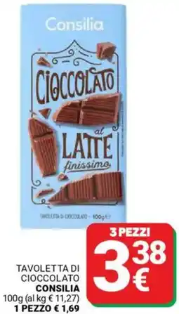 Supermercati Gulliver Tavoletta di cioccolato CONSILIA offerta