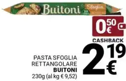 Supermercati Gulliver Pasta sfoglia rettangolare BUITONI offerta