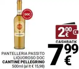 Supermercati Gulliver Pantelleria passito liquoroso doc CANTINE PELLEGRINO offerta
