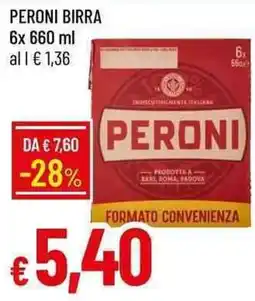 Galassia Peroni birra offerta