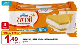 Iperal Snack al latte senza lattosio zymil offerta