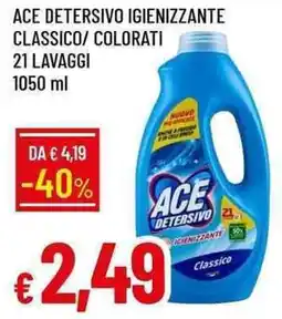 Galassia Ace detersivo igienizzante classico/colorati offerta