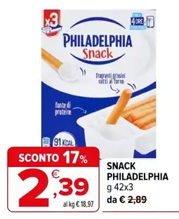 Iperal Snack philadelphia offerta