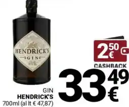 Supermercati Gulliver Gin HENDRICK'S offerta