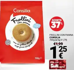 Supermercati Gulliver Frollini con panna CONSILIA offerta