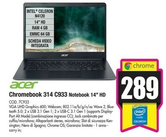 Wellcome Notebook offerta
